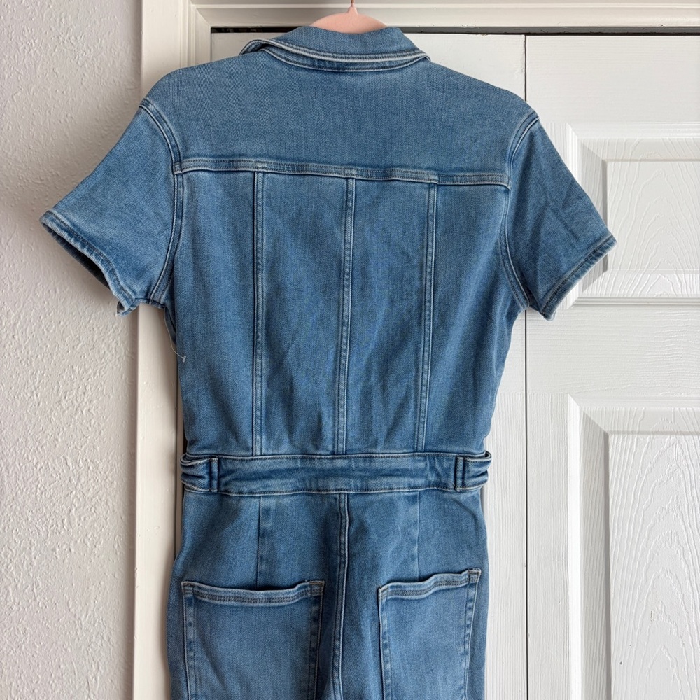 Good American: Fit for success denim jumpsuit Blue 274 - Picture 7 of 13